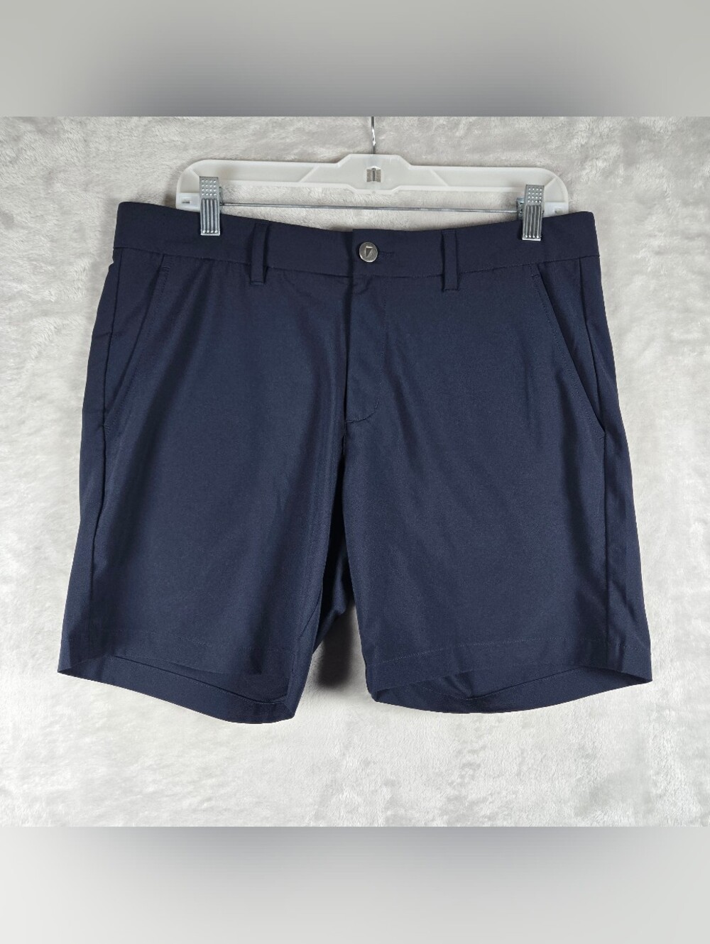 Primo Golf Shorts Mens Size 34 Navy Blue Performance Stretch 7” Inseam Chinos